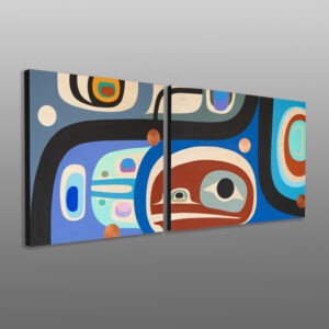 Family
Steve Smith - Dla'kwagila
Oweekeno
Acrylic on birch panel
54" x 24" x 1⅝"
8,400