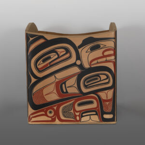 Killer Whale Transforming Feast Box
David A Boxley
Tsimshian
Red cedar, paint
18" x 16¼" x 16¼"
$7500