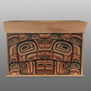 Eagle Chief's Chest
David A Boxley
Tsimshian
Red cedar, paint
37¼” x 25½” x 20½"
30,000