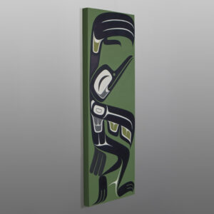 Yx̌vá - To Dance
Dean Hunt
Heiltsuk (Canada)

Acrylic on wood panel
36" x 12"
1,800