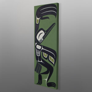 Yx̌vá - To Dance
Dean Hunt
Heiltsuk (Canada)

Acrylic on wood panel
36" x 12"
1,800