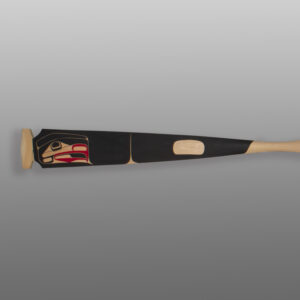 Xsgyiik - Eagle Paddle
Shawn Aster
Tsimshian (Canada)
Red cedar, paint
71¾" x 6¾" x 1½"
$