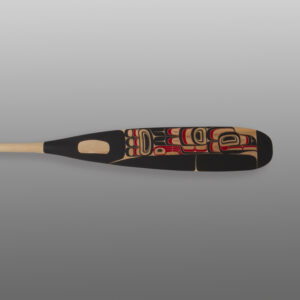 Raven Paddle
Shawn Aster
Tsimshian (Canada)
Red cedar, paint
74" x 7" x 1½"
$
