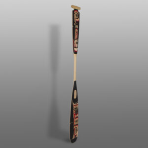 Raven Paddle
Shawn Aster
Tsimshian (Canada)
Red cedar, paint
74" x 7" x 1½"
$