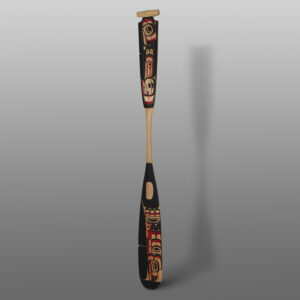Raven Paddle
Shawn Aster
Tsimshian (Canada)
Red cedar, paint
74" x 7" x 1½"
$