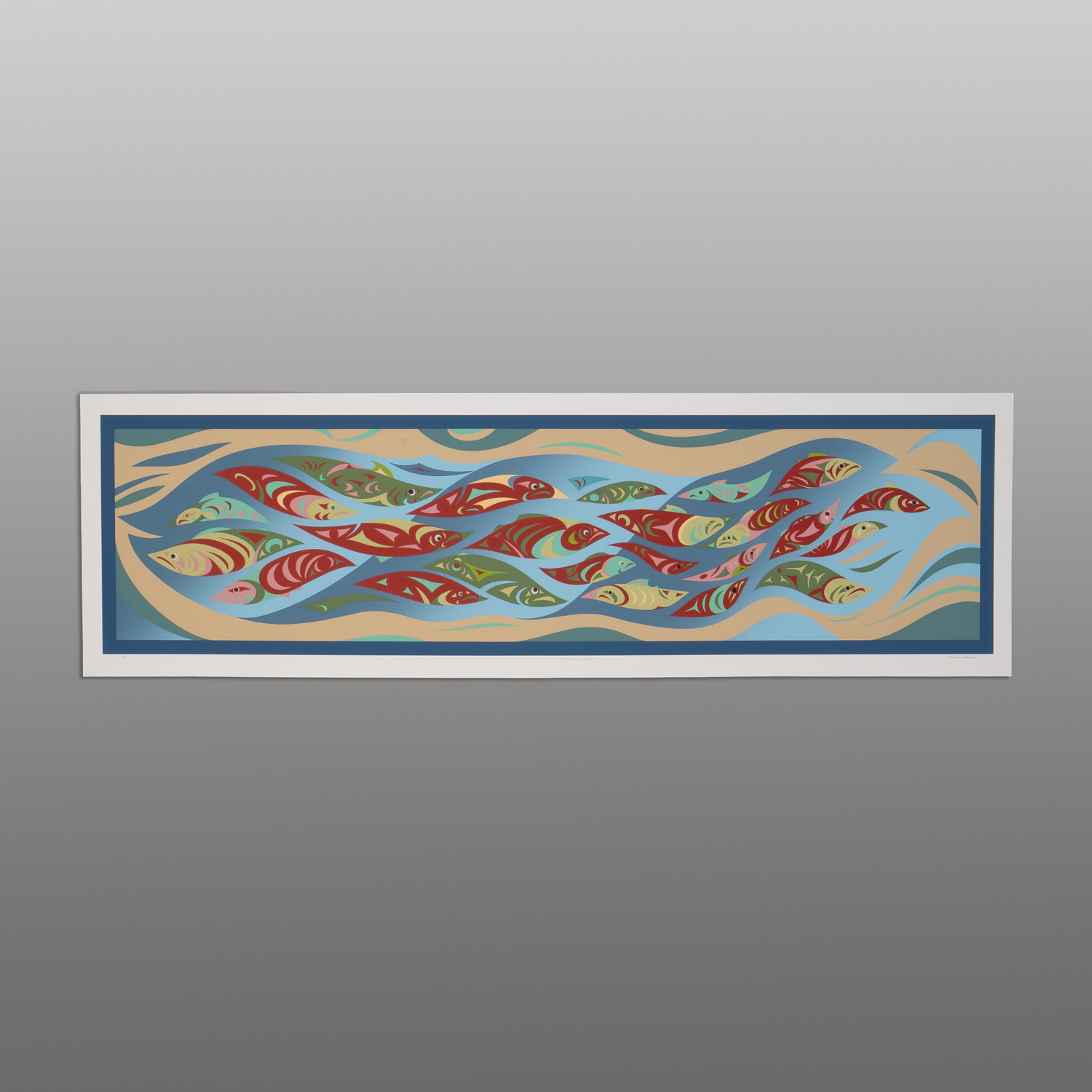 Musqueam Creek
Susan Point, RCA
Coast Salish
Serigraph
13" x 43”
$700