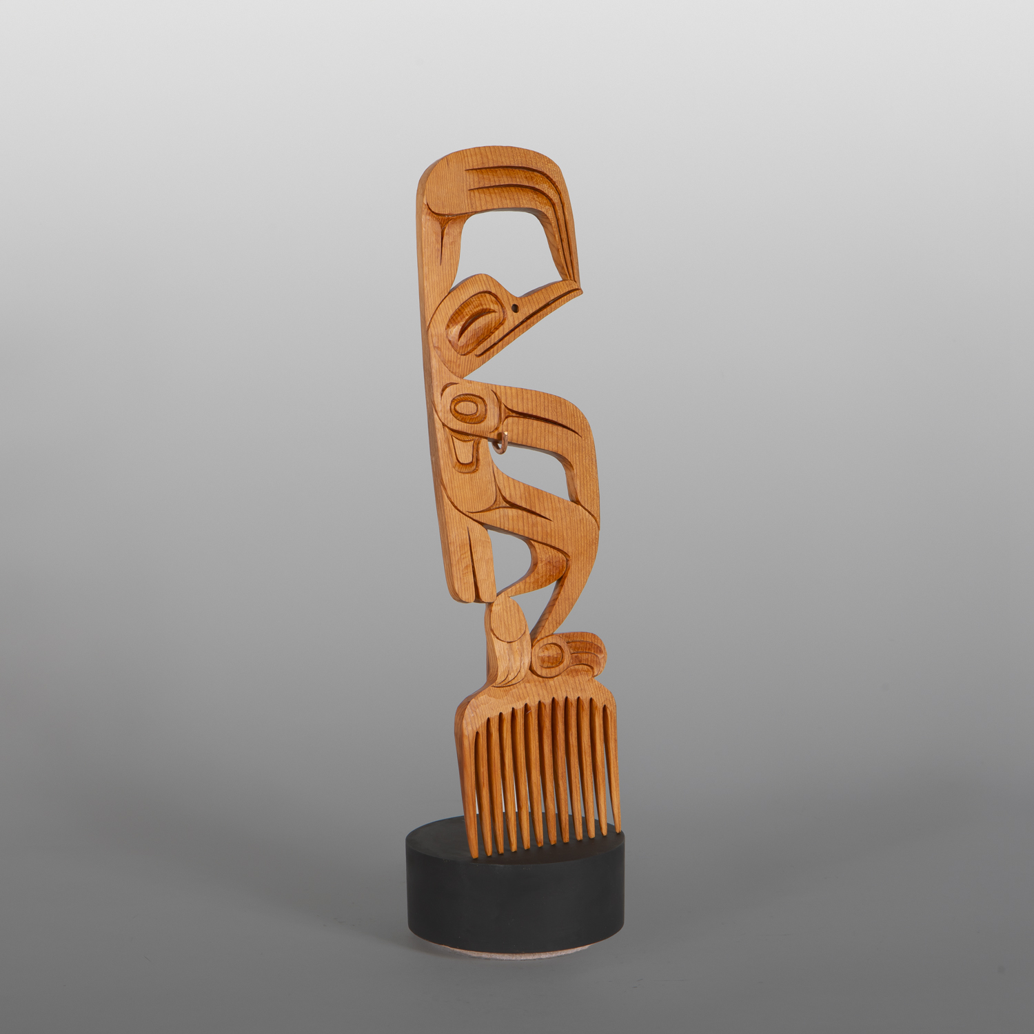 Hummingbird Comb
Dean Hunt
Heiltsuk (Canada)

Red cedar, copper, paint
12¾" x 3⅝" x 3⅝”
1,600