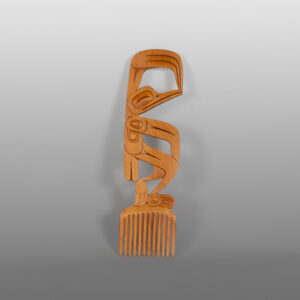 Hummingbird Comb
Dean Hunt
Heiltsuk (Canada)

Red cedar, copper, paint
12¾" x 3⅝" x 3⅝”
1,600