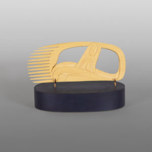 Orca Comb
Dean Hunt
Heiltsuk (Canada)

Yellow cedar, copper, paint
8" x 5¼" x 4¼”
1,650