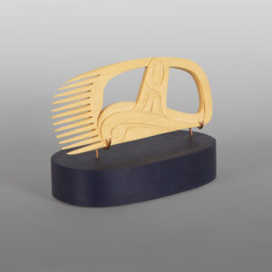 Orca Comb
Dean Hunt
Heiltsuk (Canada)

Yellow cedar, copper, paint
8" x 5¼" x 4¼”
1,650