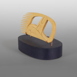 Orca Comb
Dean Hunt
Heiltsuk (Canada)

Yellow cedar, copper, paint
8" x 5¼" x 4¼”
1,650