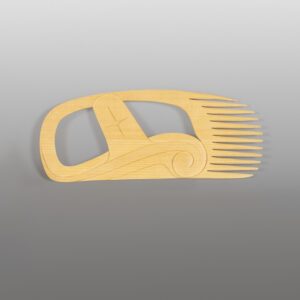 Orca Comb
Dean Hunt
Heiltsuk (Canada)

Yellow cedar, copper, paint
8" x 5¼" x 4¼”
1,650