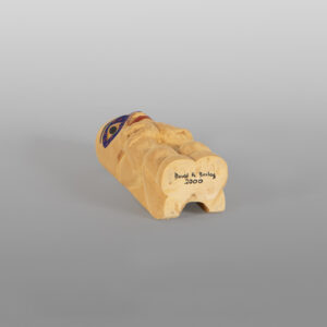 Human Totem (2000)
David Boxley
Tsimshian

Yellow cedar, paint
6½” x 2" x 2"
1,800