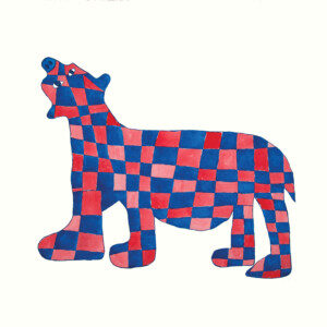 SAIMAIYU AKESUK Checkered Bear Etching, Aquatint & Hand Painting Printer: Studio PM 85.8 x 80 cm; 33 3/4 x 31 1/2 in. $720 US