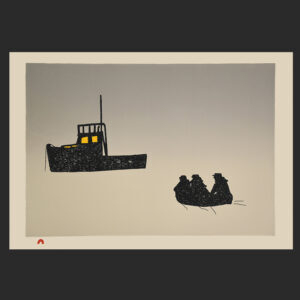 From the Quarry
Johnny Pootoogook
Lithograph
15” x 20 ¾”
$350Paper: Arches Cover Cream
Printer: Niveaksie Quvianaqtuliaq
38 x 53.5 cm$450
