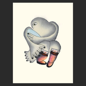 Manniapiga (My Lovely Egg)
Ningiukulu Teevee
Etching & Aquatint
31 ½” x 23 ½”
$1125Paper: Velin d’Arches White
Printer: Studio PM
79.8 x 59.8 cm$1500
