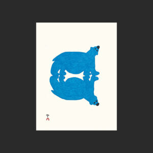 SAIMAIYU AKESUK
15 3/4 x 12
11. Bear’s ReflectionLinocutPaper: Kizuki Kozo WhitePrinter: Neevee Jaw40 x 30.5 cm$ 500