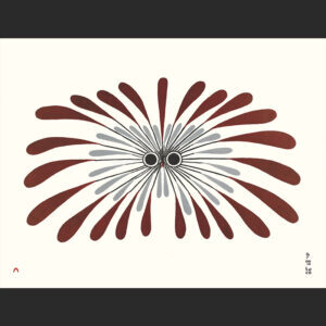 PADLOO SAMAYUALIE
18 1/2 x 24 1/2
27. Burst of PlumageStonecutPaper: Kizuki Kozo WhitePrinter: Qavavau Manumie, Qiatsuq Niveaksie, Tapaungai Niviaqsi47 x 62 cm$ 800