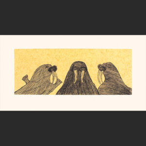 QIATSUK RAGEE
19 3/4 x 37 3/4 in
4. Walrus LoreEtching & Chine ColléPaper: Arches WhitePrinter: Studio PM50.5 x 96 cm$ 800