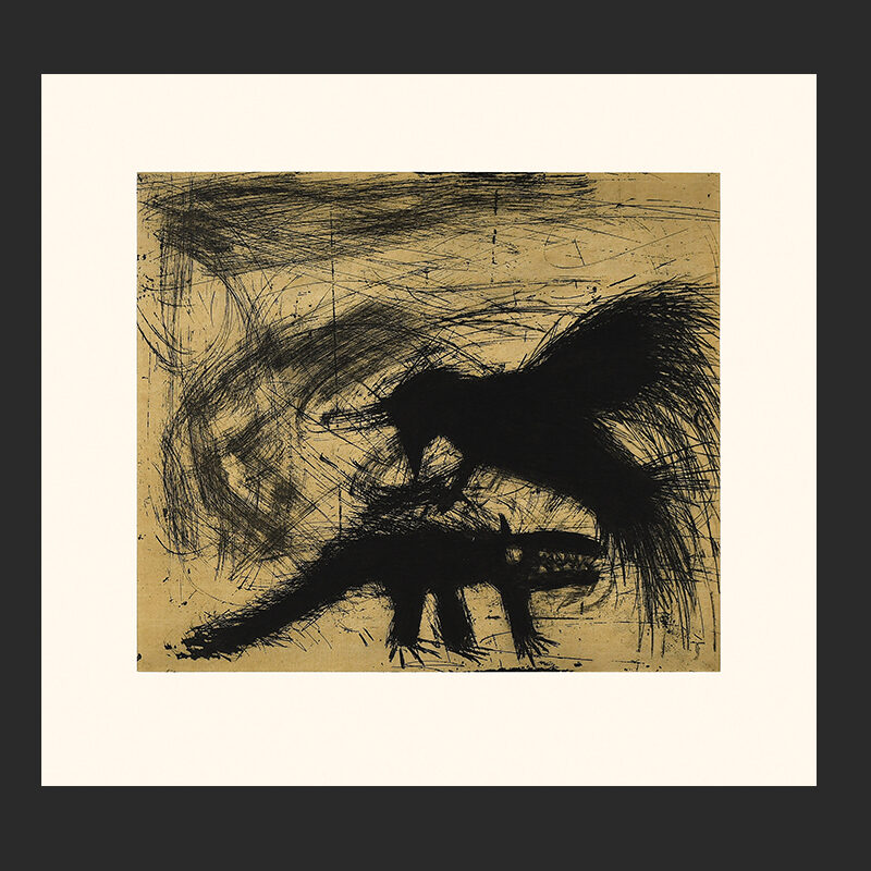 22. Frenzy
Kakulu Saggiaktok
Inuit
Etching & Chine Collé
Paper: Arches White
Printer: Studio PM
64.7 x 70.7 cm
25 ½” x 27 ¾”
$800
$640
Cape Dorset Print Collection  2020