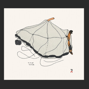21. Namonai’s Tent
Shuvinai Ashoona
Inuit
Stonecut & Stencil
Paper: Kizuki Kozo Natural
Printer: Tapaungai Niviaqsi
36.5 x 40.5 cm
14¼” x 16”
$500
$400
Cape Dorset Print Collection  2020