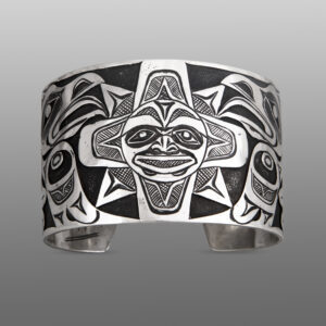 Ravens and the Sun Bracelet
Kelvin Thompson
Salteaux
Silver
6¼" x 1¾"
$2,800