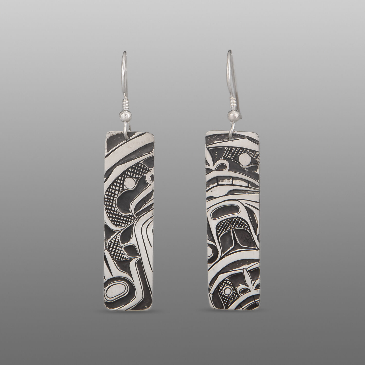 Human Earrings
Corey Moraes
Tsimshian
Silver
1½" x ⅜"
$750