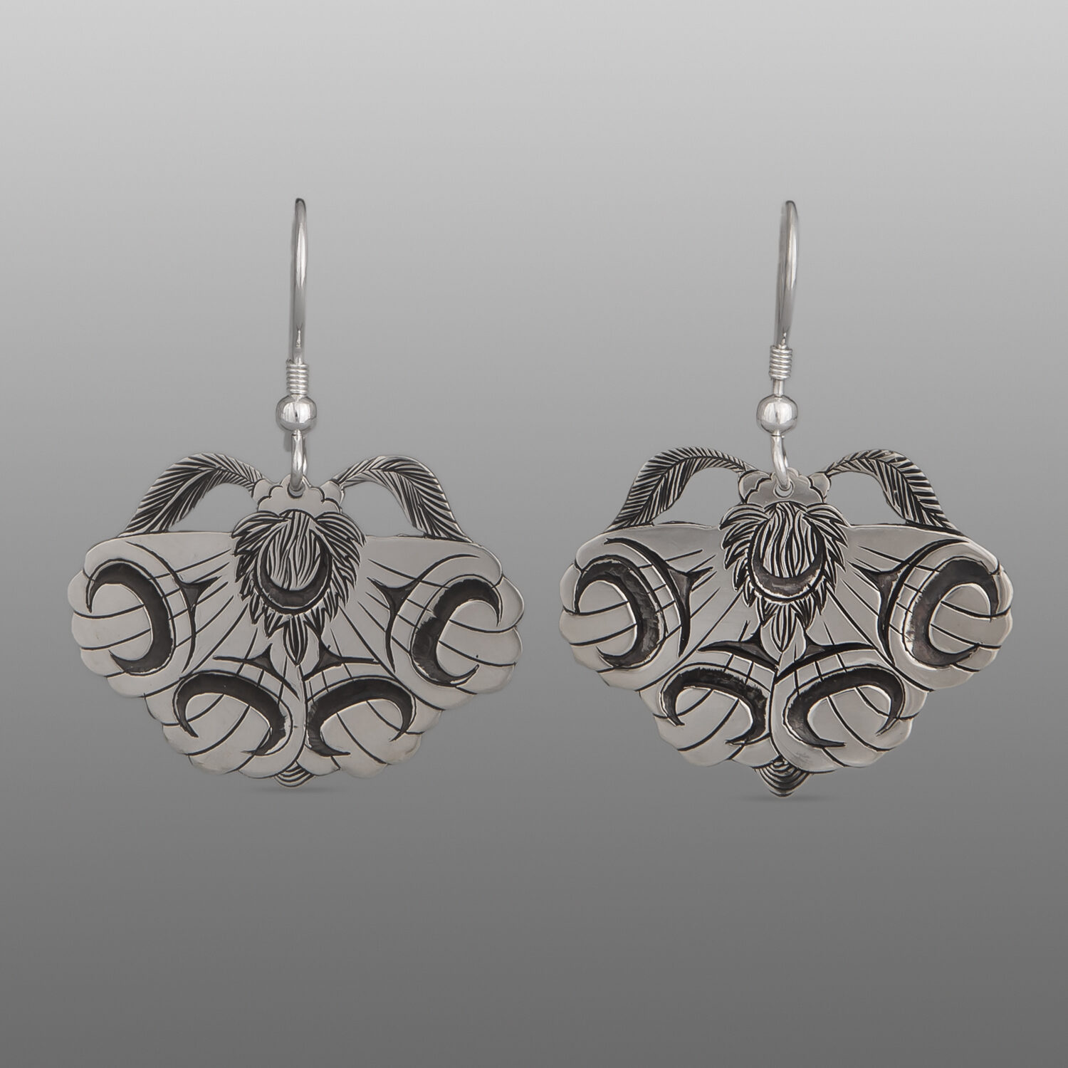 Moth Earrings
Corey Moraes
Tsimshian
Silver
1⅛" x ⅞"
$750