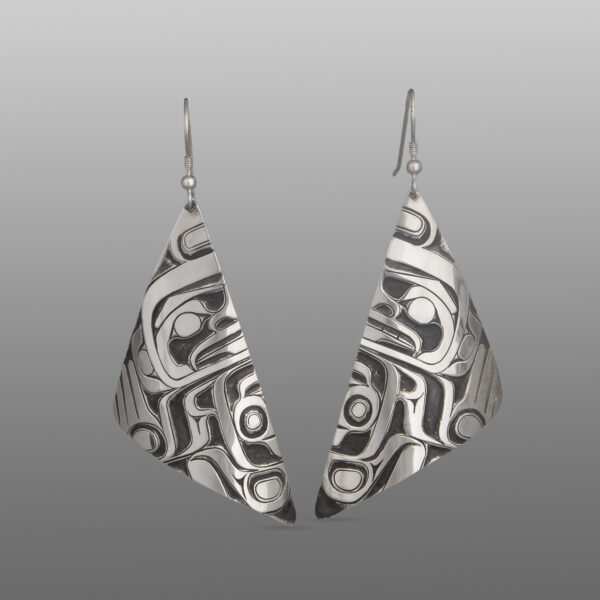 Ancestor Earrings
Corey Moraes
Tsimshian
Silver
2" x 1"
$1,200