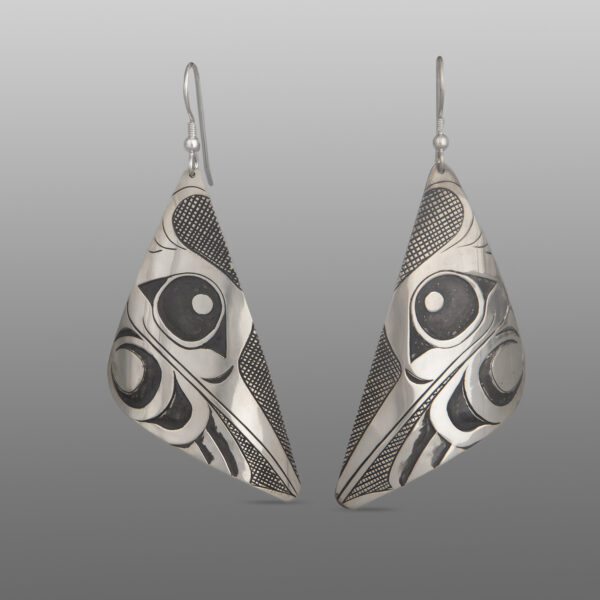 Kingfisher Earrings
Corey Moraes
Tsimshian
Silver
2" x 1"
$1,200