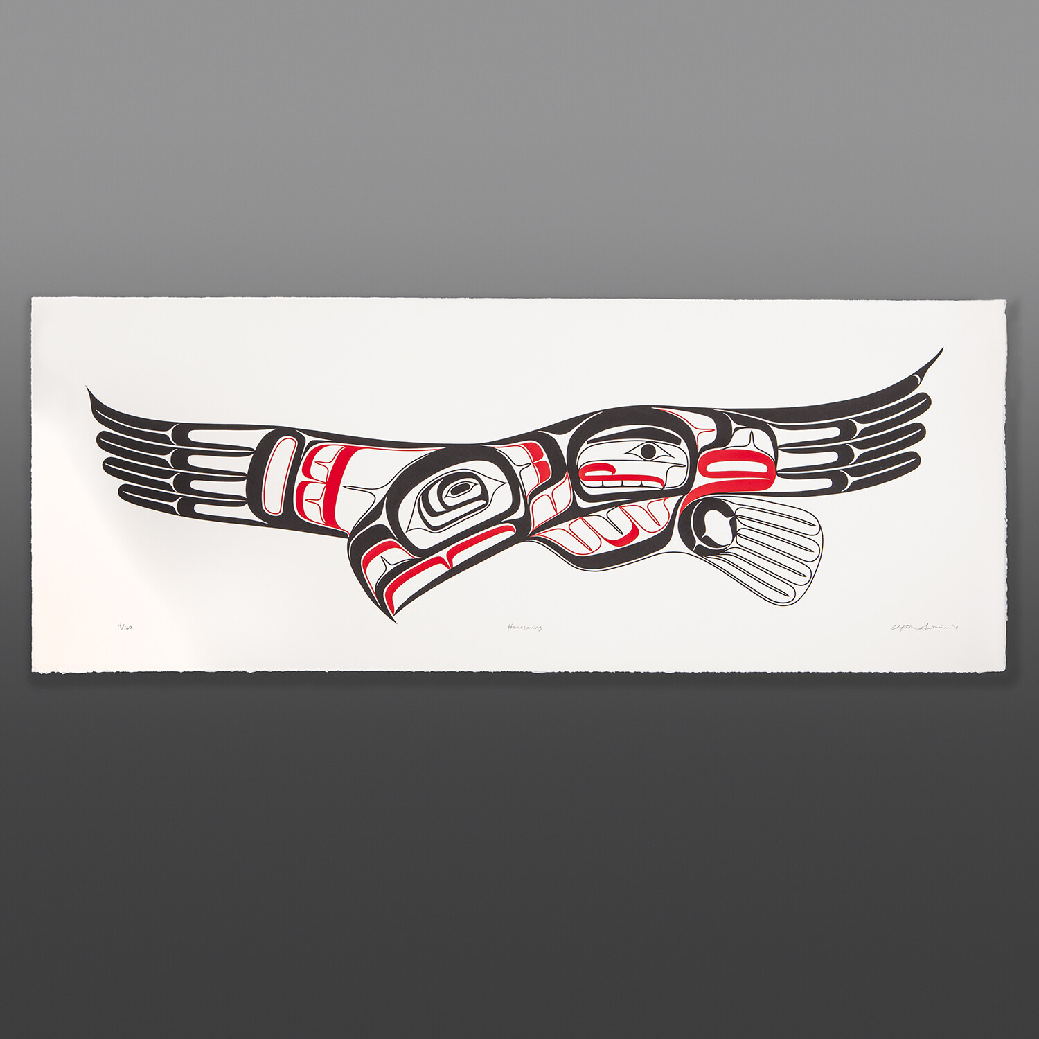 Homecoming Clifton Guthrie Tsimshian Serigraph 14" x 36" $200
