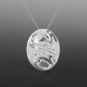Orca Pendant Alvin Adkins Haida Silver $200