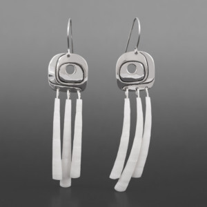 Jellyfish II Earrings
Clinton Work
Silver, dentalia
2" x ¾”
$300
