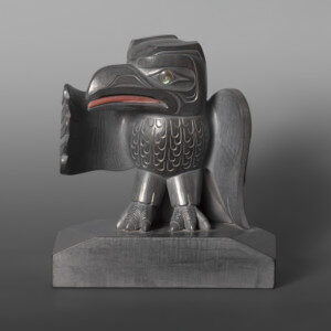 Raven Speaks Christian White Haida Argillite