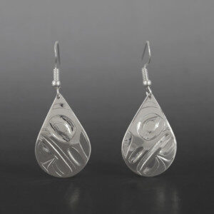 Raven Earrings Alvin Adkins Haida