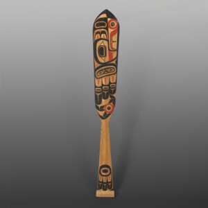 Raven Paddle
Drew Yliniemi
Tsimshian
Red cedar, paint
39" x 5½” x 1"
$900