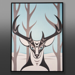 Deer Lake
Kelly Cannell
Coast Salish
31” x 41” x 2”
Acrylic on canvas, framed
$3800
