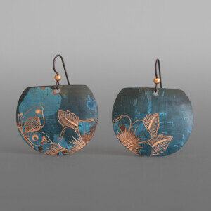 Butterfly & Wildrose Earrings
Jennifer Younger
Tlingit
Copper