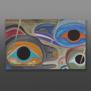 Old Friends
Steve Smith - Dla'kwagila
Oweekeno
Acrylic on canvas
30" x 48" x 1½"
$5000