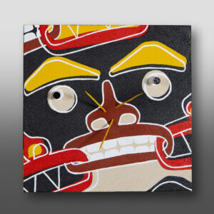 Politician - Study 1Clinton Work
Kwakwaka'wakwAcrylic on birch panel
12” x 12” x 4”
$900