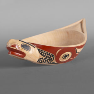 Seal Oolichan Dish
David Boxley
Tsimshian
Alder, paint
9" x 5½" x 2½"
$1800