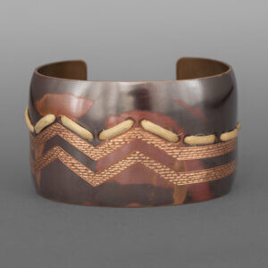 Trail of the Land Otter Bracelet
Jennifer Younger
Tlingit
Patinated copper
6½"x 1½”
$650