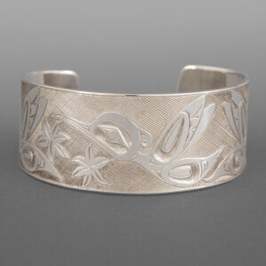 Hummingbirds Bracelet
Allen Thompson
Saulteaux
Sterling silver
6" x 1"
$1000