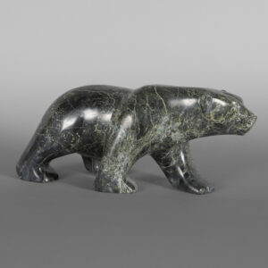 Walking Bear
Kooyoo Peter
Inuit 
Serpentine
10" x 3½ x 4"
$1200