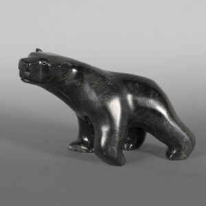 Walking Bear
Tony Ohotaq
Inuit
Serpentine
5 1/2 “ x 5 ½” x 3”
$650
