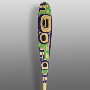 Hummingbird PaddleRoger Smith
HaidaYellow cedar, paint
61½” x 5½” x 1½”