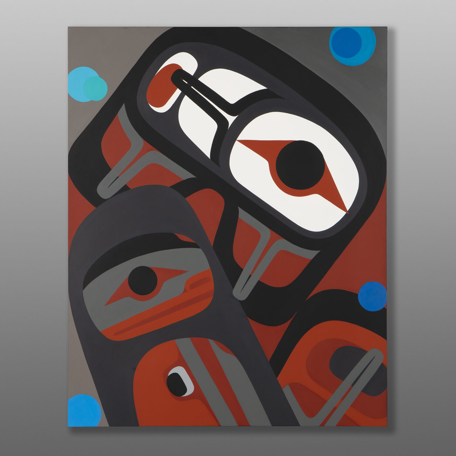 Silently
Steve Smith - Dla'kwagila
Oweekeno
Acrylic on birch panel
30" x 24" x 1½”
$3400