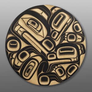 Black Bear Mother & Cubs
Ernest Swanson
Haida
36" dia. x 2"
9800