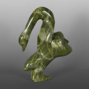 Swan Transformation
Ning Ashoona
Inuit
Serpentine
10 1/2" x 8 x 3
$1800