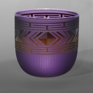 Elderberry Basket
Preston Singletary
Tlingit
Blown & sand-carved glass
6" dia. x 5¾
$3500